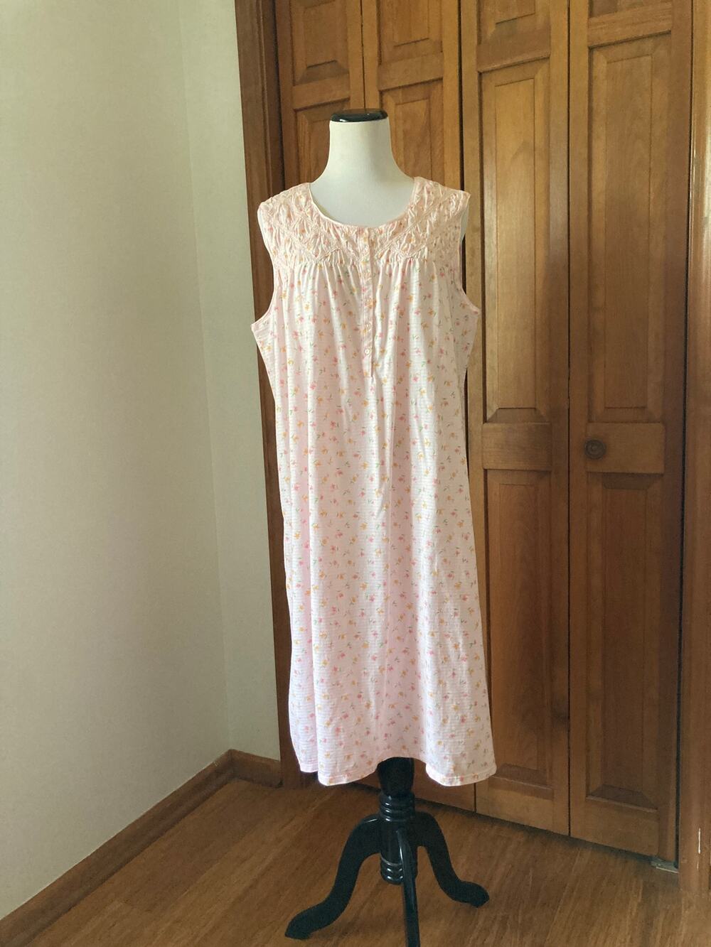 Secret Treasures Pink Floral Nightgown, Size XL